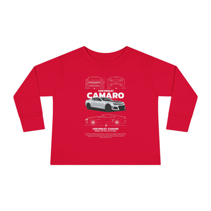Chevrolet Camaro Toddler Long Sleeve Tee – Perfect Gift for Young Car Enthusiasts - CreativeRino