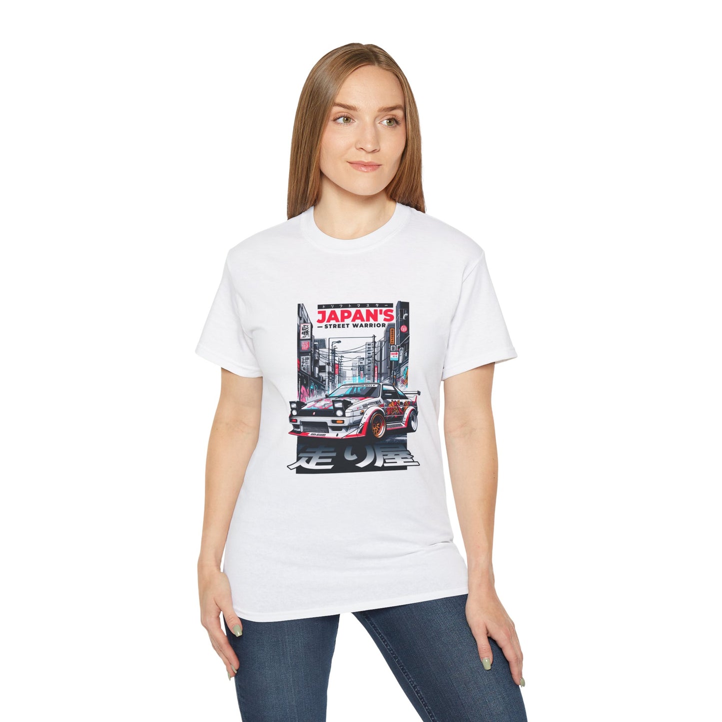 Japan's Street Warrior Unisex Ultra Cotton Tee - Vintage Car Graphic T-Shirt - CreativeRino