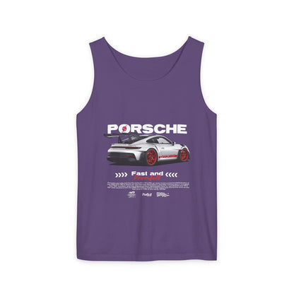Porsche 911 Fast and Powerful Unisex Tank Top - CreativeRino