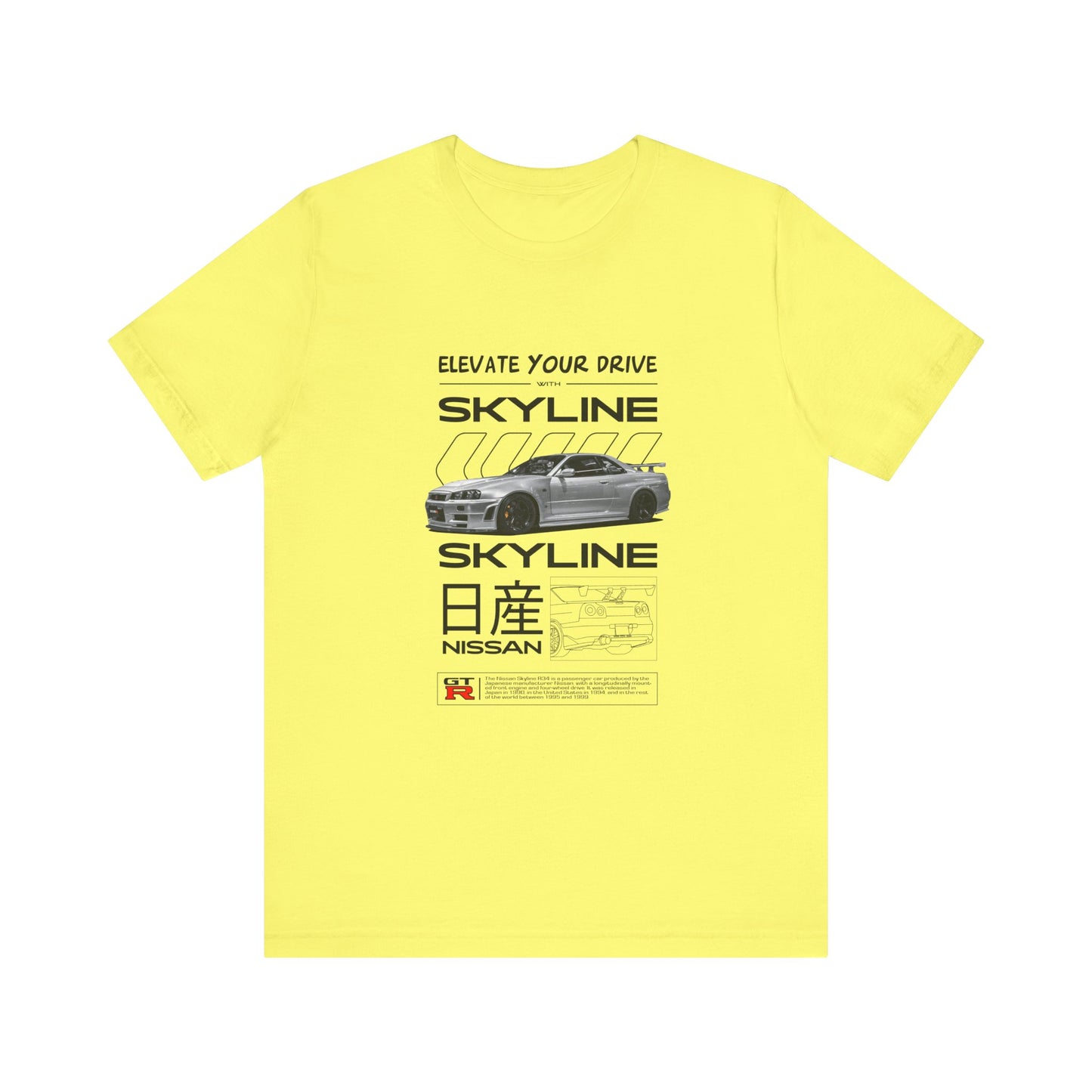 Nissan Skyline Graphic Tee - Elevate Your Drive - CreativeRino