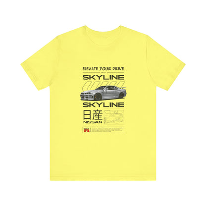 Nissan Skyline Graphic Tee - Elevate Your Drive - CreativeRino