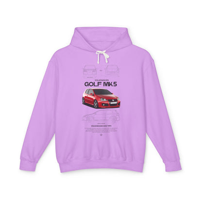 Volkswagen Golf MK5 Unisex Lightweight Hooded Sweatshirt – Car Enthusiast Hoodie - CreativeRino