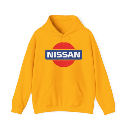 Nissan Logo Hoodie - Vintage Style Unisex Heavy Blend Sweatshirt - CreativeRino