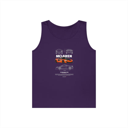 McLaren 720S Graphic Heavy Cotton Tank Top - Ideal for Car Enthusiasts - CreativeRino