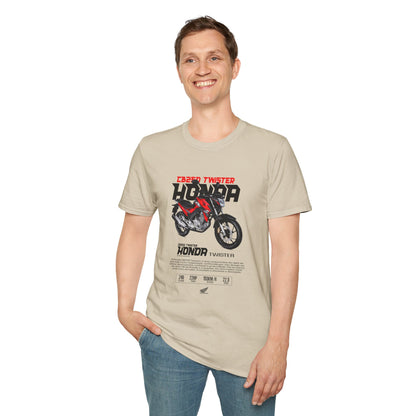 Honda Twister Unisex Softstyle T-Shirt - Motorcycle Enthusiast Graphic Tee - CreativeRino