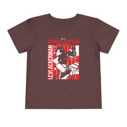 Attack on Titan Toddler Short Sleeve Tee - Shingeki no Kyojin Levi Ackerman Graphic T-shirt - CreativeRino