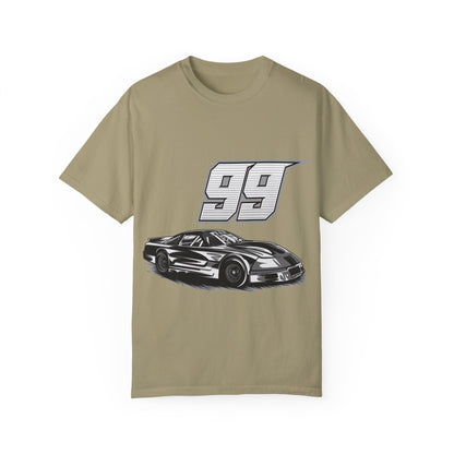 Racing Car Graphic Unisex Garment-Dyed T-shirt - CreativeRino