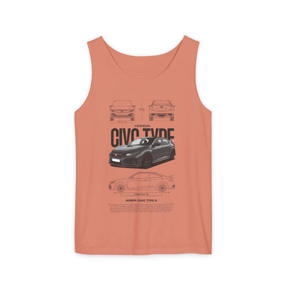 Honda Civic Type R Unisex Tank Top - Automotive Enthusiast Apparel - CreativeRino