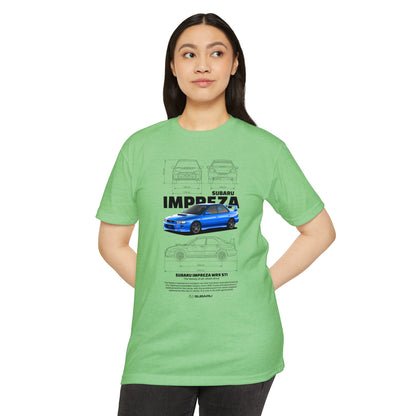 Subaru Impreza WRX STI Graphic Tee - Unisex CVC Jersey T-Shirt for Car Lovers - CreativeRino