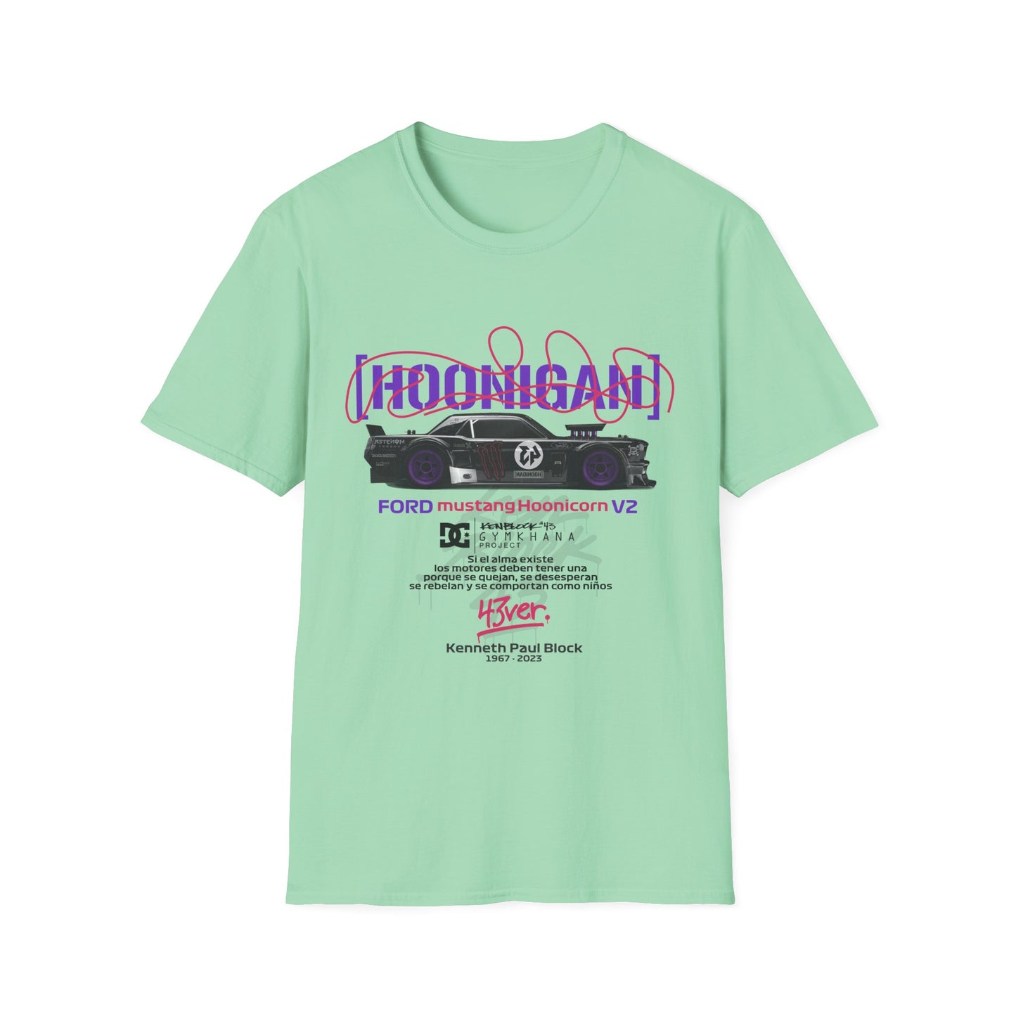 Hoonigan Unisex Softstyle T-Shirt - Perfect for Car Enthusiasts - CreativeRino