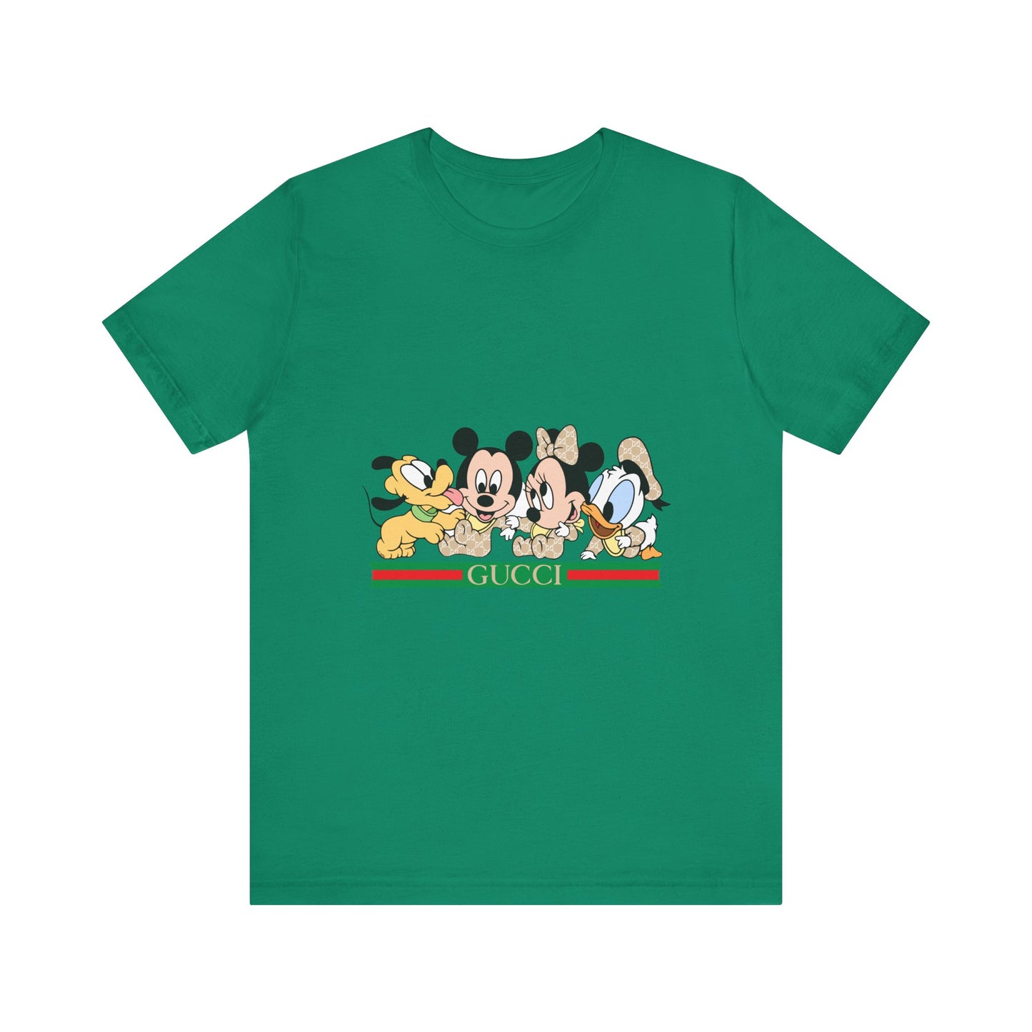 Gucci Mickey Mouse Graphic Tee - Unisex Jersey Short Sleeve T-shirt - CreativeRino