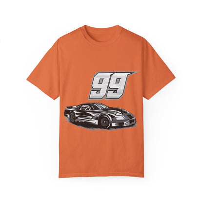 Racing Car Graphic Unisex Garment-Dyed T-shirt - CreativeRino