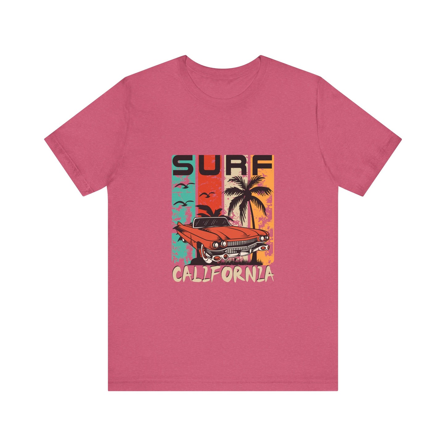 California Surf Vintage Tee - Unisex Short Sleeve T-Shirt - CreativeRino