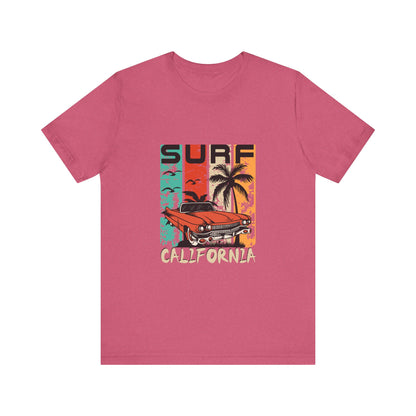 California Surf Vintage Tee - Unisex Short Sleeve T-Shirt - CreativeRino