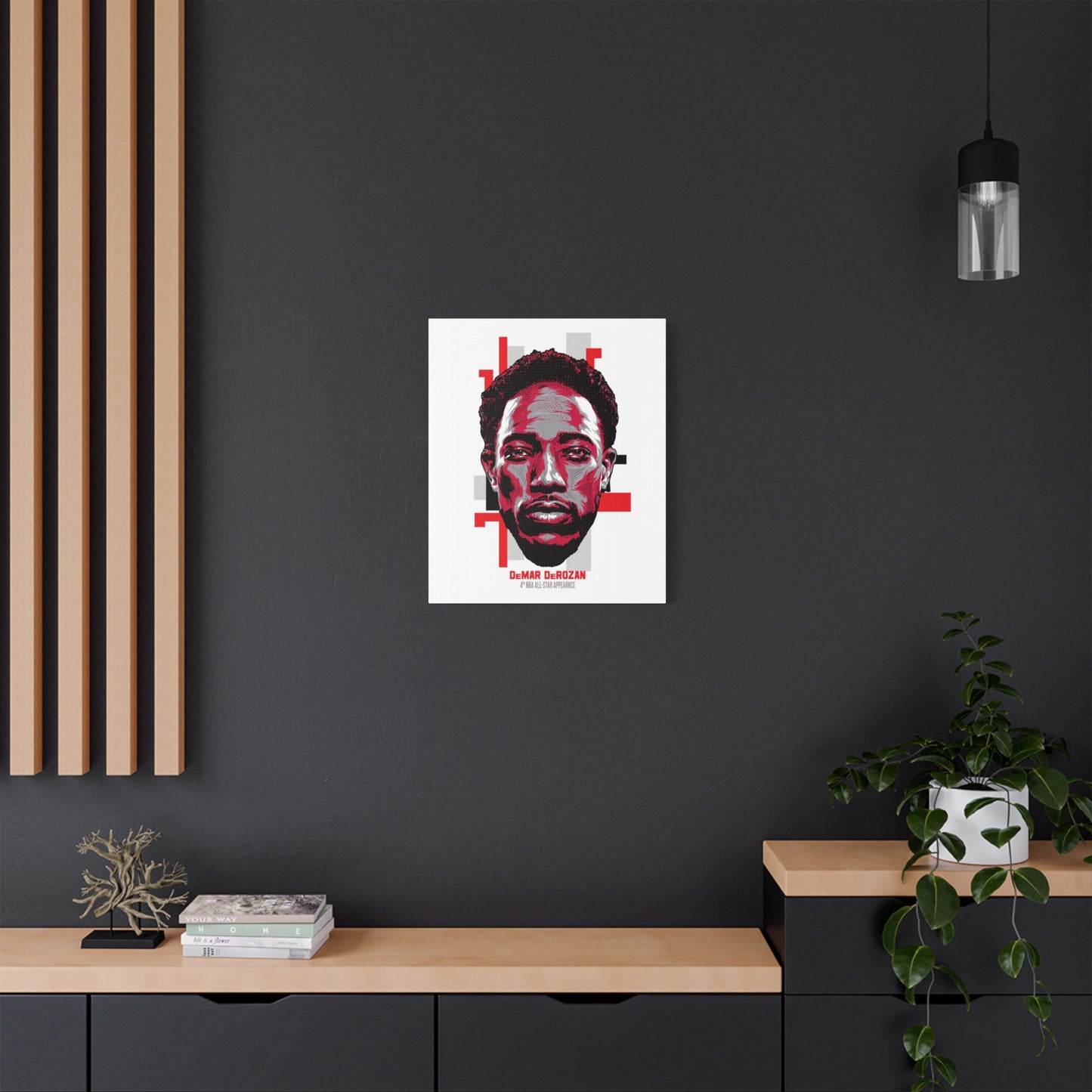 DeMar DeRozan NBA All-Star Satin Canvas Art - CreativeRino