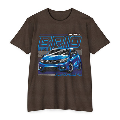 Honda BRIO Unisex Jersey T-Shirt - Break Out! Celebrate Your Love for Cars - CreativeRino