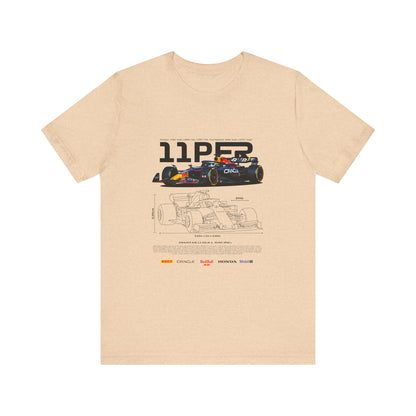 Sergio Perez F1 Racing-Inspired Unisex Short Sleeve Tee | Car T-shirt - CreativeRino