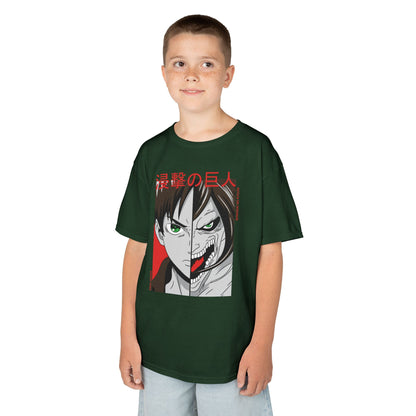 Kids Anime Attack on Titan Tee - Heavy Cotton™ T-shirt for Young Fans - CreativeRino
