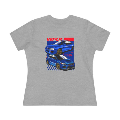 Women's WRX Car Graphic Cotton Tee - Perfect T-shirt for Auto Enthusiasts - CreativeRino