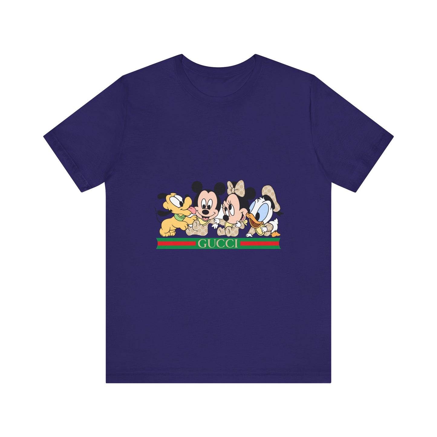 Gucci Mickey Mouse Graphic Tee - Unisex Jersey Short Sleeve T-shirt - CreativeRino