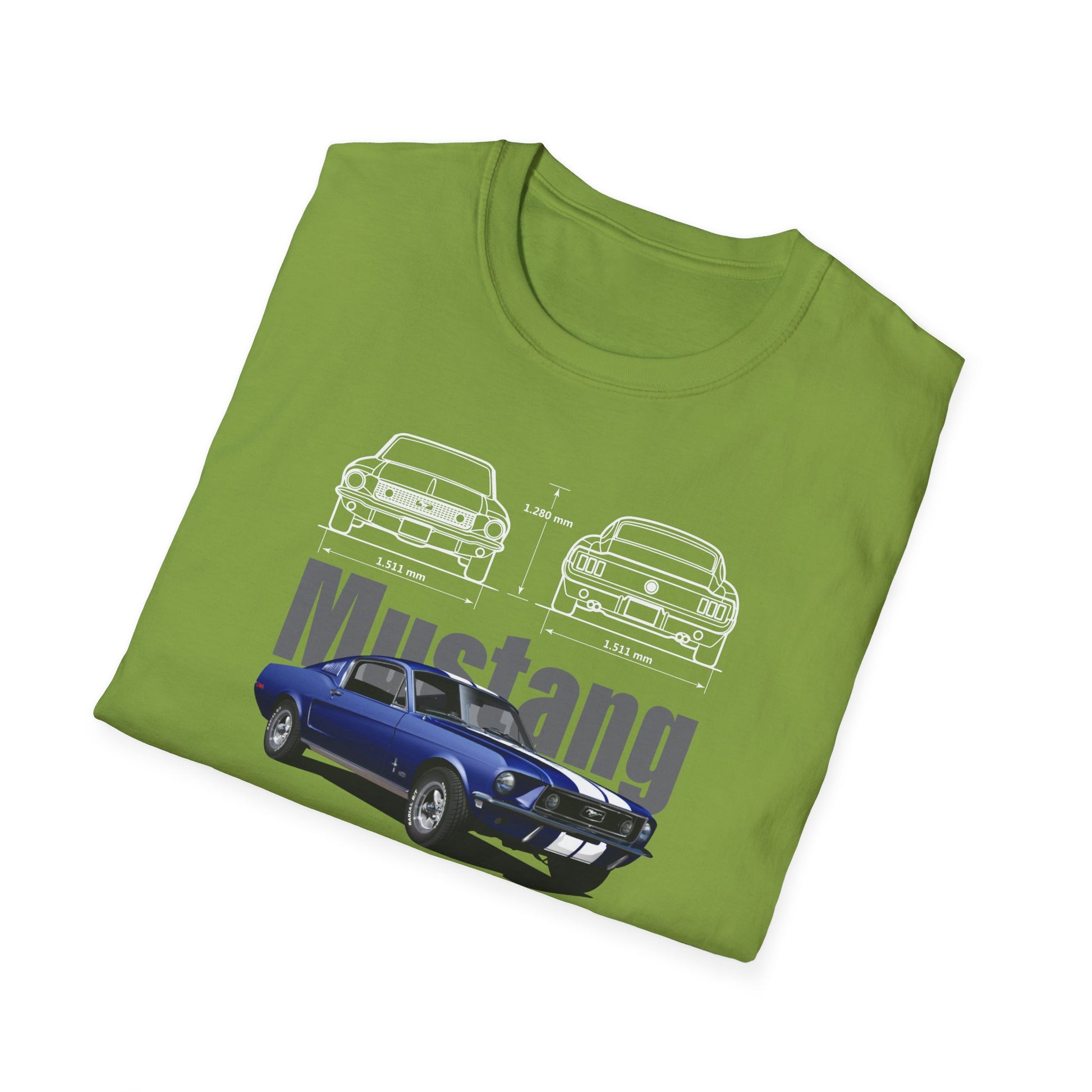 Ford Mustang Shelby GT350 Unisex Softstyle T-Shirt - Car Lovers Tee - CreativeRino