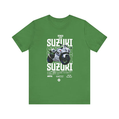 Biker Life Suzuki Unisex Short Sleeve Tee - Perfect T-shirt for Motorcycle Enthusiasts - CreativeRino