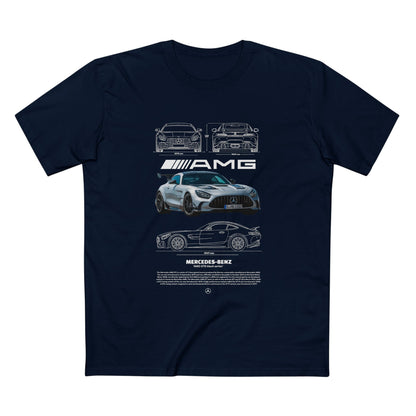 Mercedes-Benz  AMG GTR Sports Car Tee - AMG T-shirt Design - CreativeRino