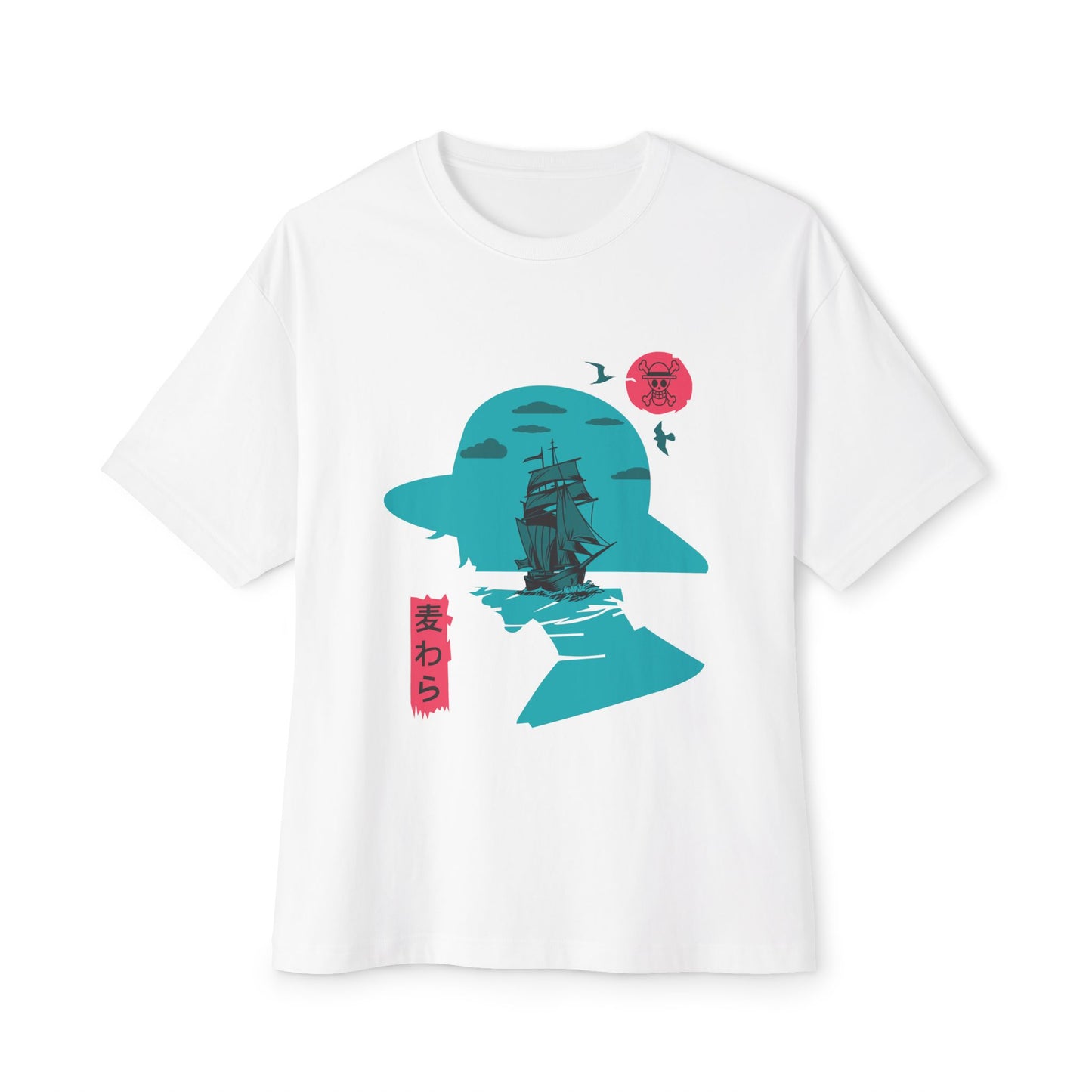 One Piece Graphic Unisex Oversized Boxy Tee - Relaxed Fit T-shirt for Anime Lovers - CreativeRino