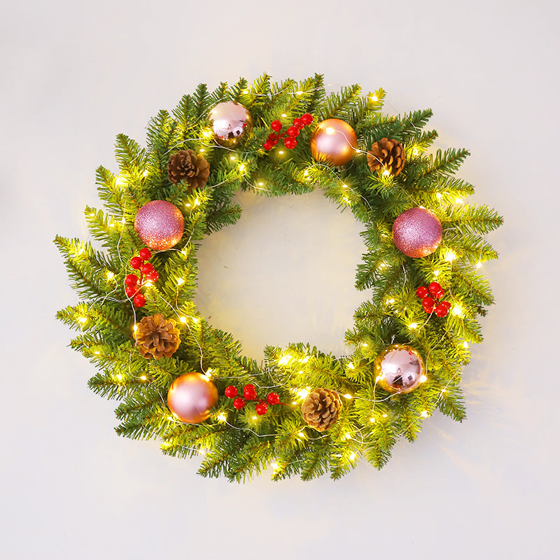 Multi-Size Christmas Rattan Wreath (30-60cm) | Door & Window Holiday Scene Decoration eprolo