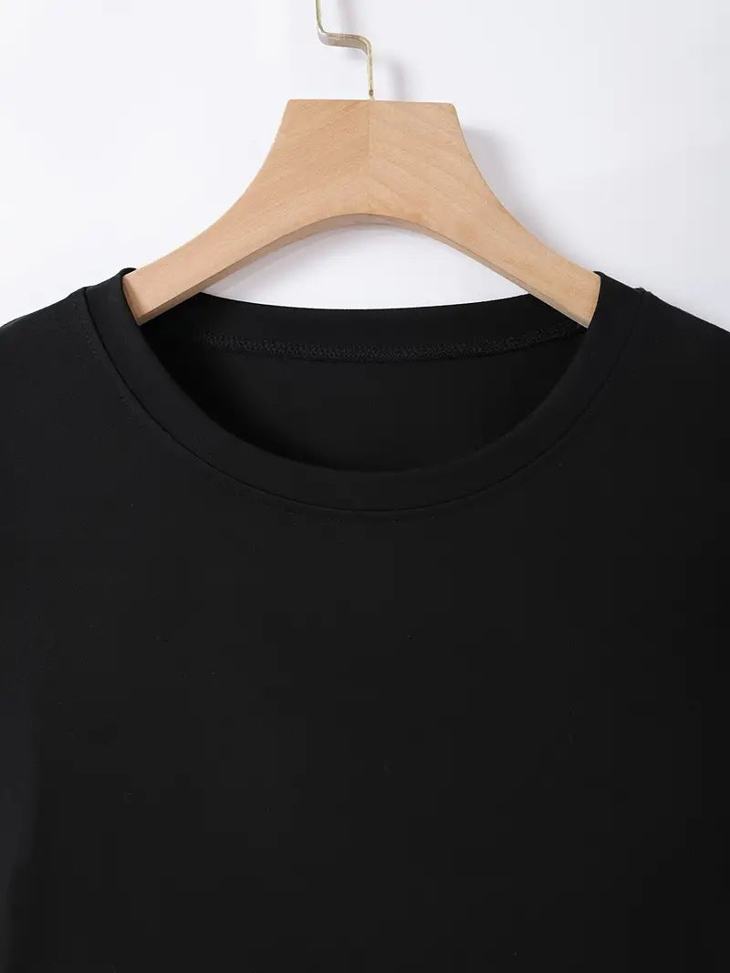 Spicy Girl Christmas Crop Top T-Shirt | INS Style Short Sleeve Round Neck | Trendy Festive Night Out Basic eprolo