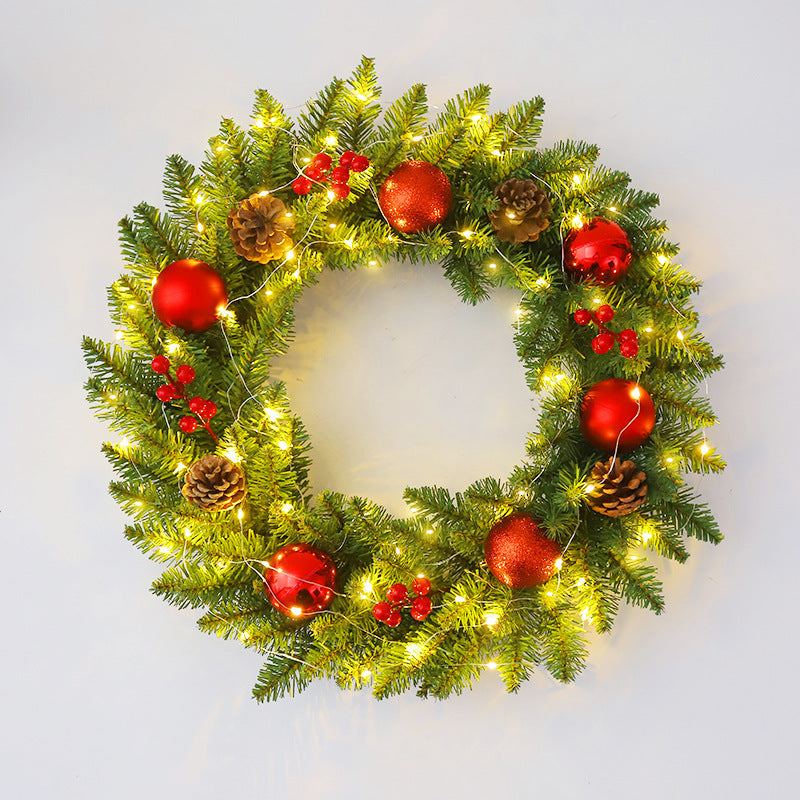 Multi-Size Christmas Rattan Wreath (30-60cm) | Door & Window Holiday Scene Decoration eprolo