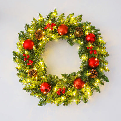 Multi-Size Christmas Rattan Wreath (30-60cm) | Door & Window Holiday Scene Decoration eprolo
