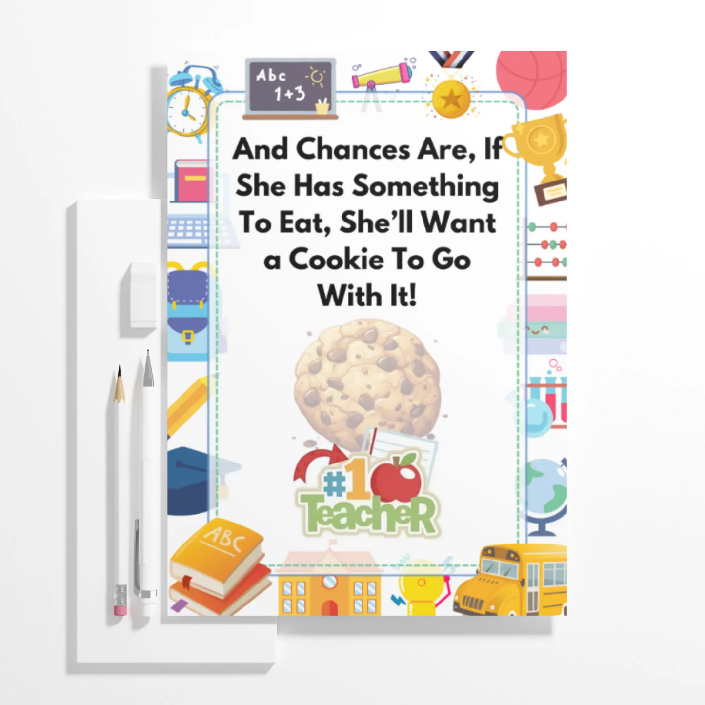 If You Give Your Teacher A Cookie Book Template - CreativeRino
