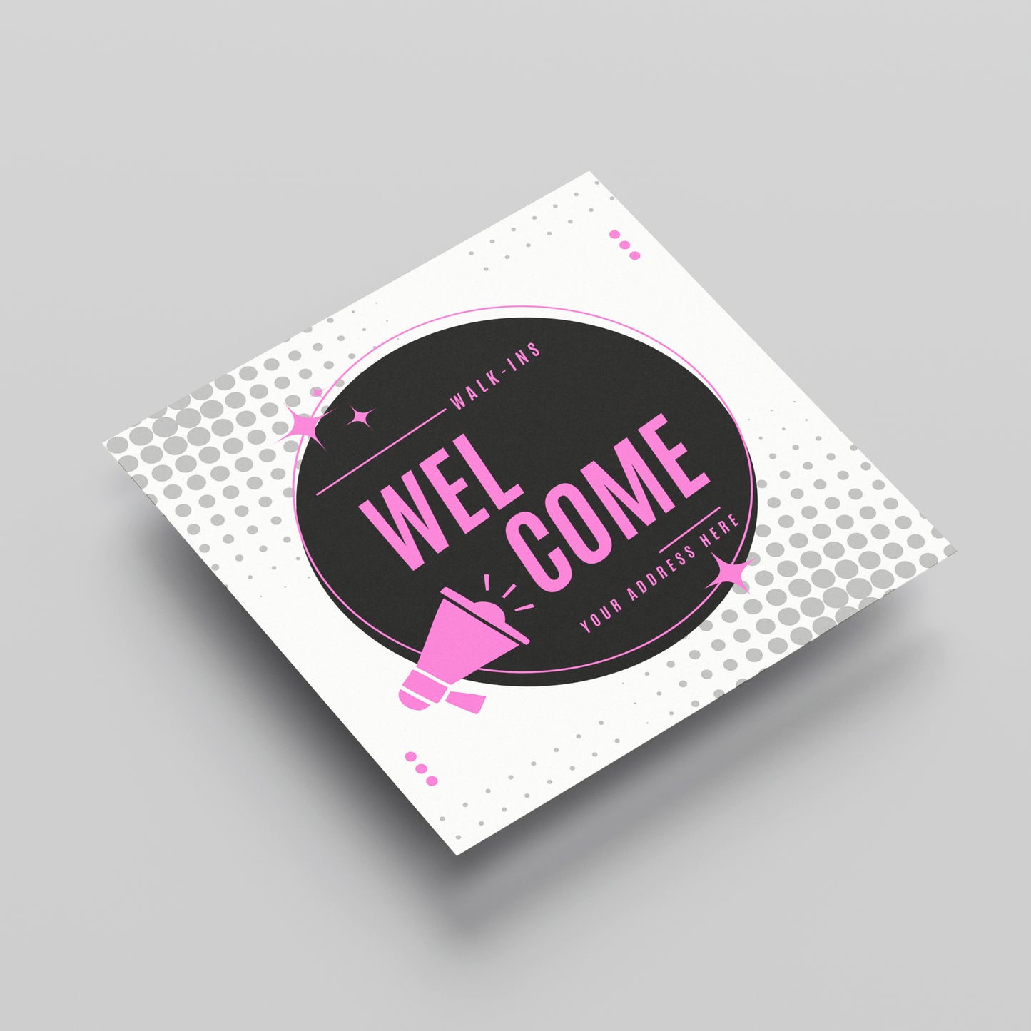 Walk Ins Welcome Flyer Template | Social Media Flyer Canva Template