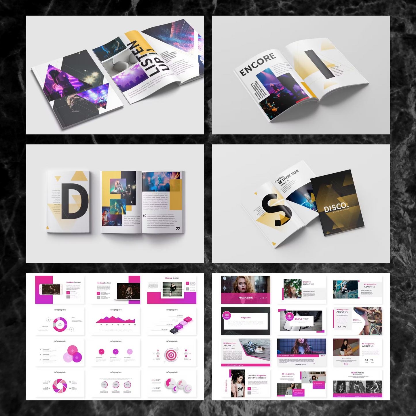 17 Magazine Powerpoint Presentation Template Bundle | Magazine Style Business PowerPoint Template