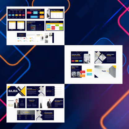 10 Project Management Powerpoint Presentation Template Bundle CreativeRino