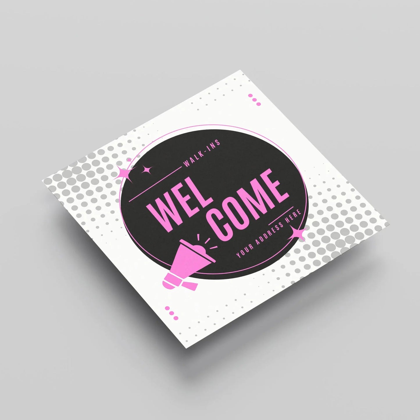 Walk Ins Welcome Flyer Template | Social Media Flyer Canva Template CreativeRino