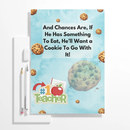 If You Give Your Teacher A Cookie Book Template - CreativeRino
