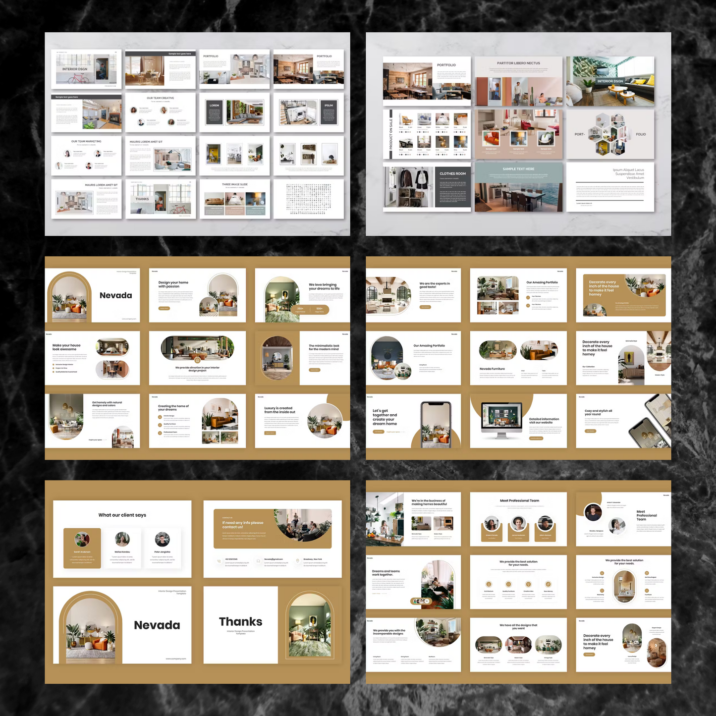 19 Interior Design Powerpoint Presentation Template Bundle