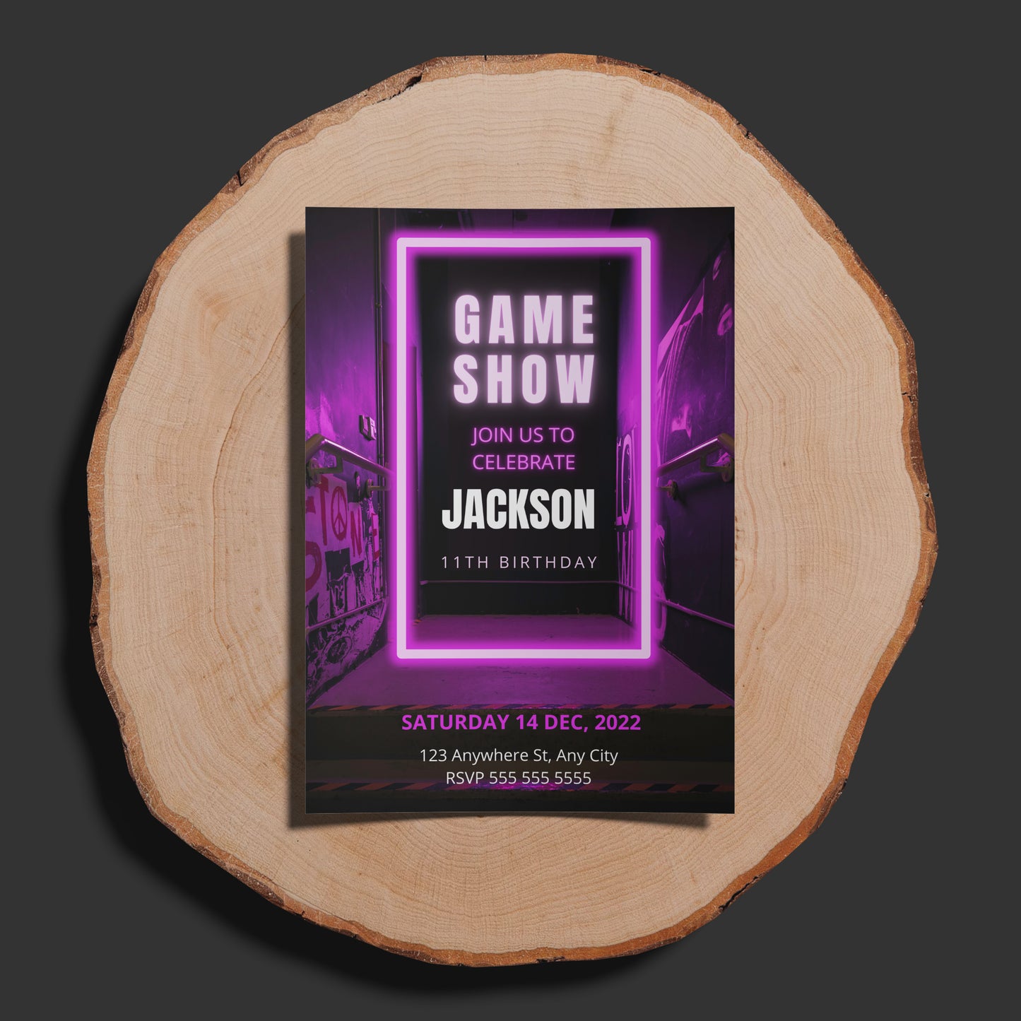 Game Show Birthday Invitation Template - CreativeRino