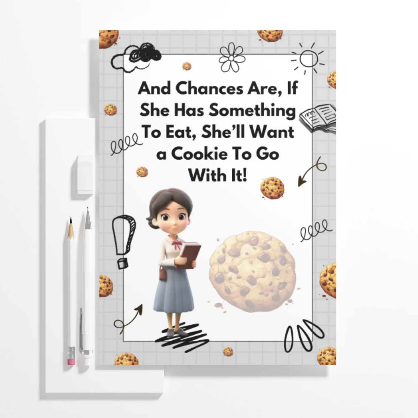 If You Give Your Teacher A Cookie Book Template - CreativeRino