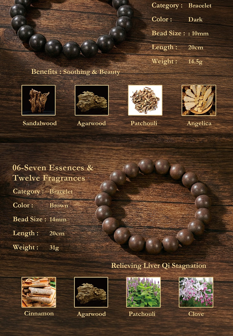 Premium Traditional Chinese Medicine Bead Bracelet: Natural Holistic Wellness & Energy Jewelry CreativeRino