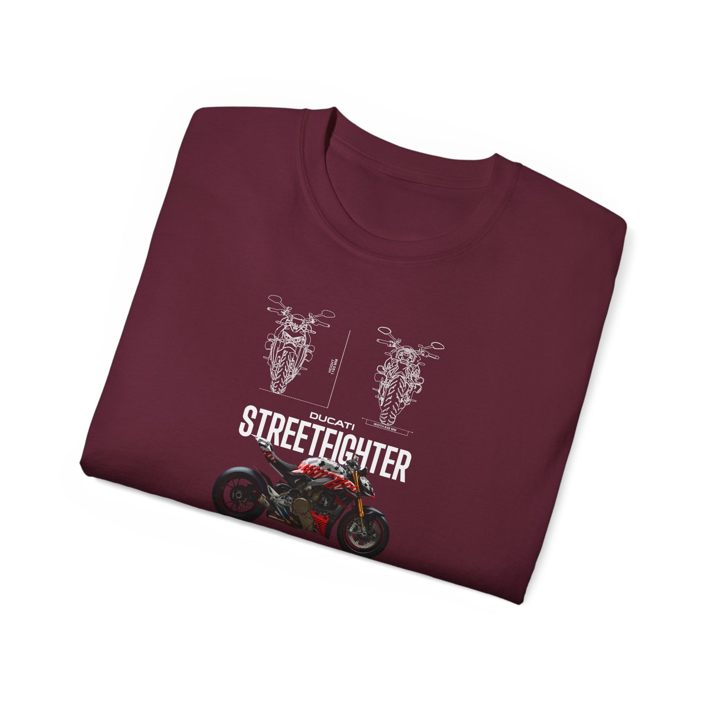New Streetfighter V4 Motorcycle Graphic Unisex Tee - Perfect T-shirt for Riders and Enthusiasts - CreativeRino