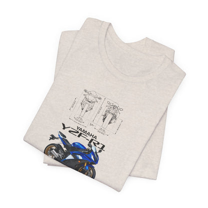 Yamaha YZF-R3 Motorcycle Unisex Tee - Perfect T-shirt for Riders and Fans - CreativeRino