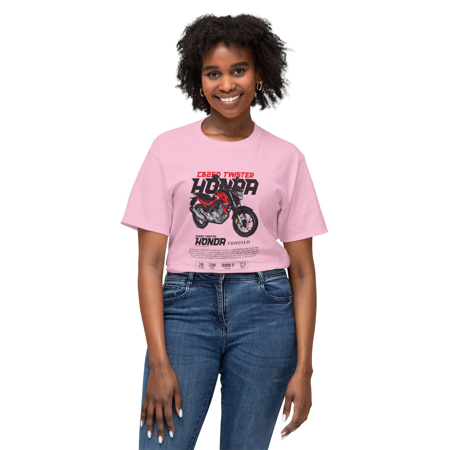 Honda Twister Unisex HD Cotton™ T-shirt - Perfect for Motorcycle Enthusiasts - CreativeRino