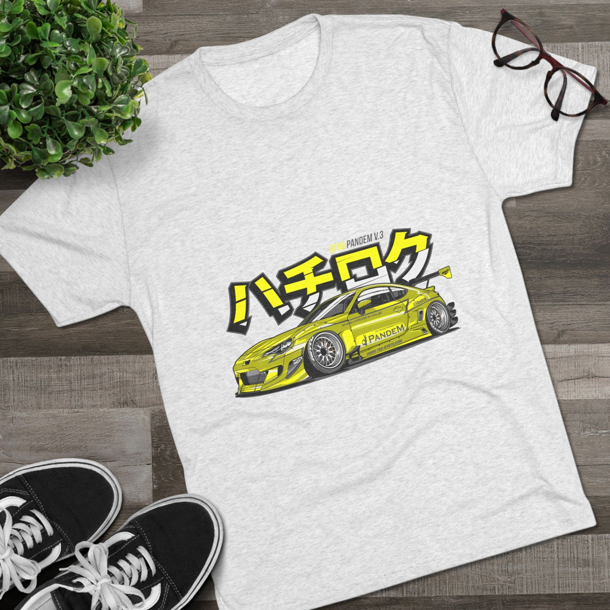Racing Vibes Unisex Tri-Blend Crew Tee - Japanese Car Graphic T-shirt - CreativeRino