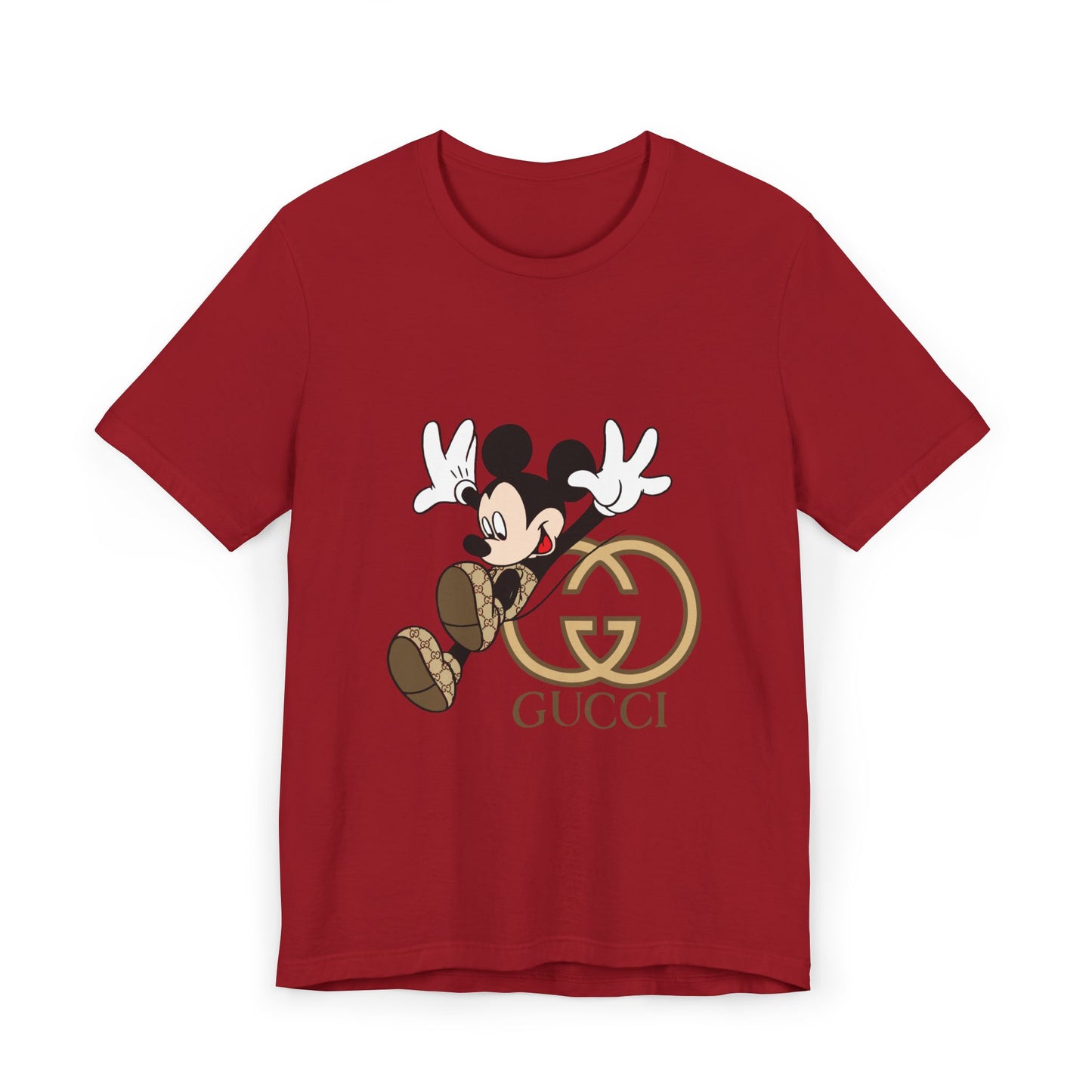Gucci Mickey Mouse Unisex Jersey T-Shirt – Trendy Disney-Inspired Casual Wear - CreativeRino