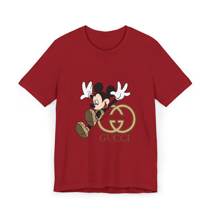 Gucci Mickey Mouse Unisex Jersey T-Shirt – Trendy Disney-Inspired Casual Wear - CreativeRino