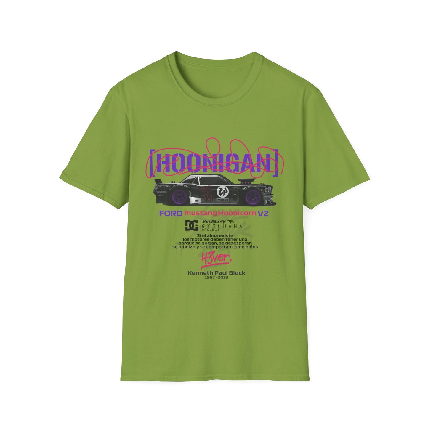 Hoonigan Unisex Softstyle T-Shirt - Perfect for Car Enthusiasts - CreativeRino