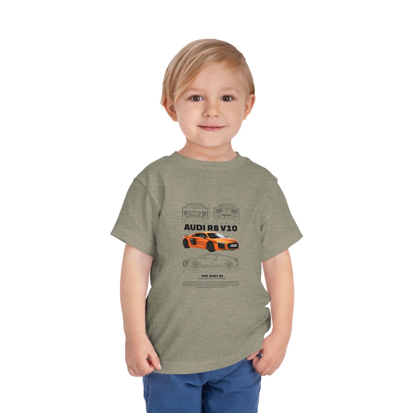 Audi R8 Car Lover Tee -  Graphic Short Sleeve Shirt | Car T-shirt - CreativeRino
